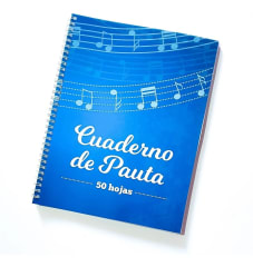 CUADERNO MUSICA PAUTA ENTERA 50HJS EL ZOCALO
