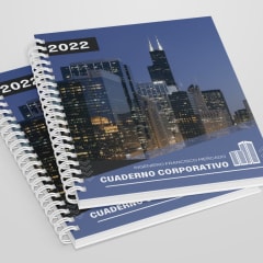 CUADERNO CORPORATIVO 18X26.5CM 5MM 80HJS BOND 75GRS TAPA EMPLACADA