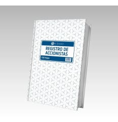 LIBRO REGISTRO DE ACCIONISTAS 100HJS IMPRENTA EL ZOCALO