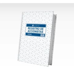 LIBRO REGISTRO DE ACCIONISTAS 50HJS IMPRENTA EL ZOCALO