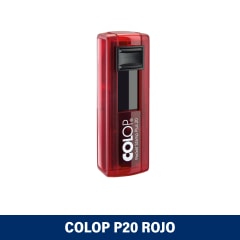 TIMBRE DE BOLSILLO 14X38MM POCKETSTAMP P20 ROJO COLOP
