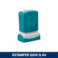TIMBRE ESCRITORIO 11X25MM Q04 XSTAMPER TINTA NEGRA
