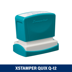 TIMBRE ESCRITORIO 24X49MM Q12 XSTAMPER TINTA NEGRA