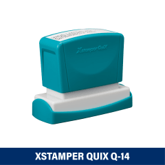 TIMBRE ESCRITORIO 14X60MM Q14 XSTAMPER TINTA NEGRA