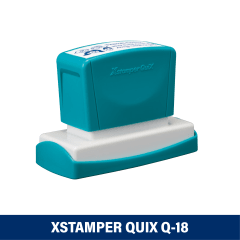 TIMBRE ESCRITORIO 22X69MM Q18 XSTAMPER TINTA NEGRA