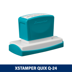 TIMBRE ESCRITORIO 28X78MM Q24 XSTAMPER TINTA NEGRA