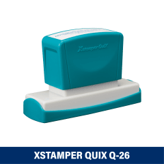 TIMBRE ESCRITORIO 16X83MM Q26 XSTAMPER TINTA NEGRA
