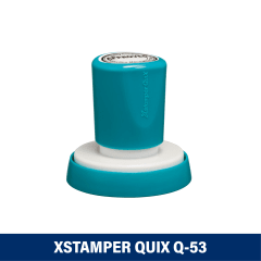 TIMBRE ESCRITORIO REDONDO 38MM Q53 XSTAMPER TINTA NEGRA