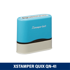 TIMBRE P/TELA 9.5X4.6MM QN41 XSTAMPER CELESTE