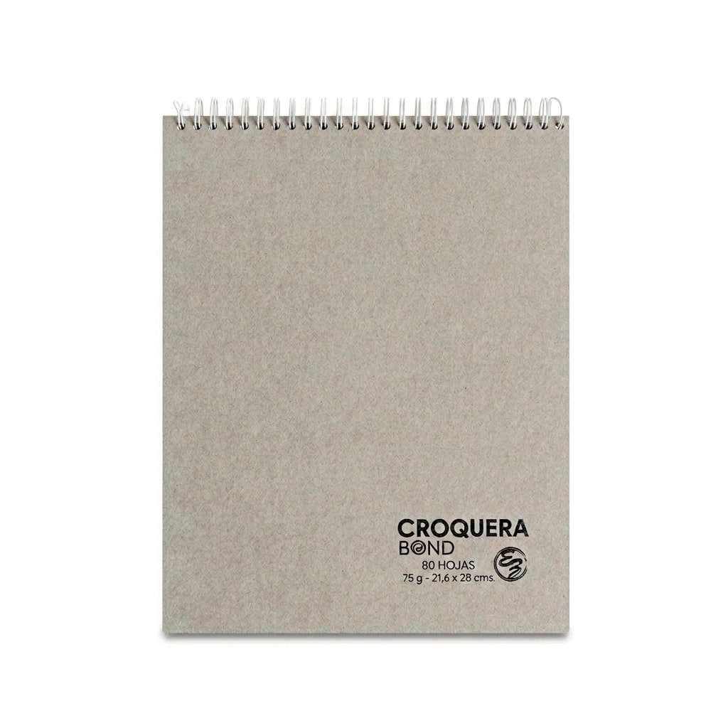 Croquera Bond 75g Tamaño Carta 80 Hojas | El Zócalo1