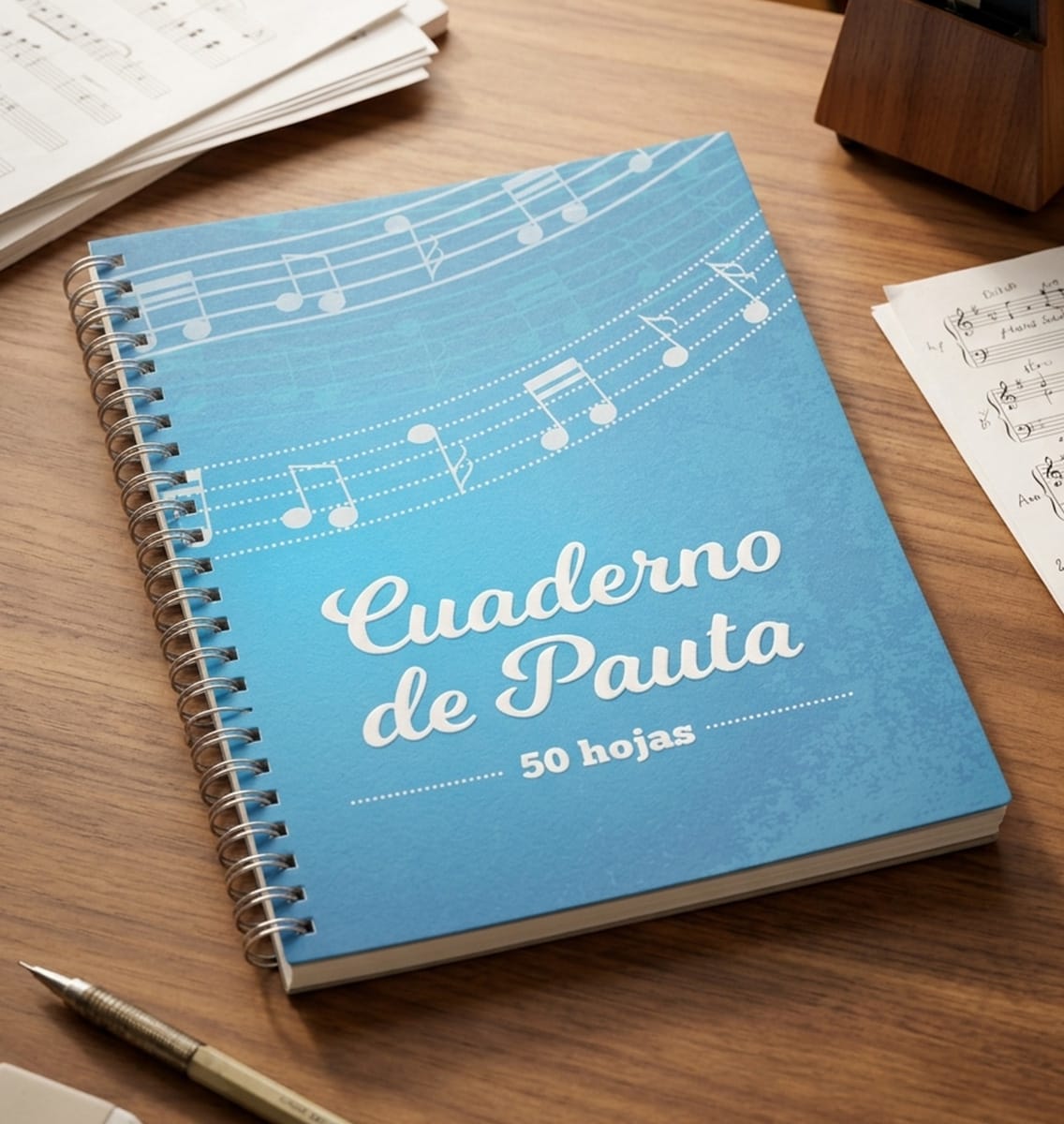 Cuaderno de Música Pauta Completa 100 páginas - El Zócalo4