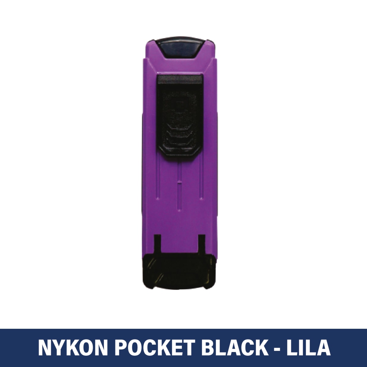 TIMBRE DE BOLSILLO 14X38MM POCKET V-P 302 BLACK NYKON LILA1