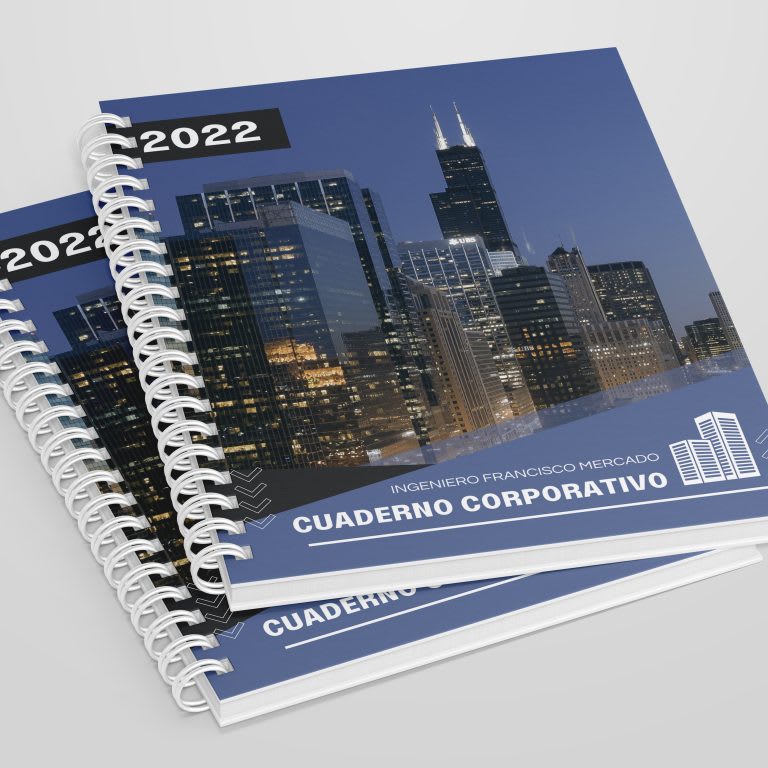 CUADERNO CORPORATIVO 18X26.5CM 5MM 80HJS BOND 75GRS TAPA EMPLACADA1