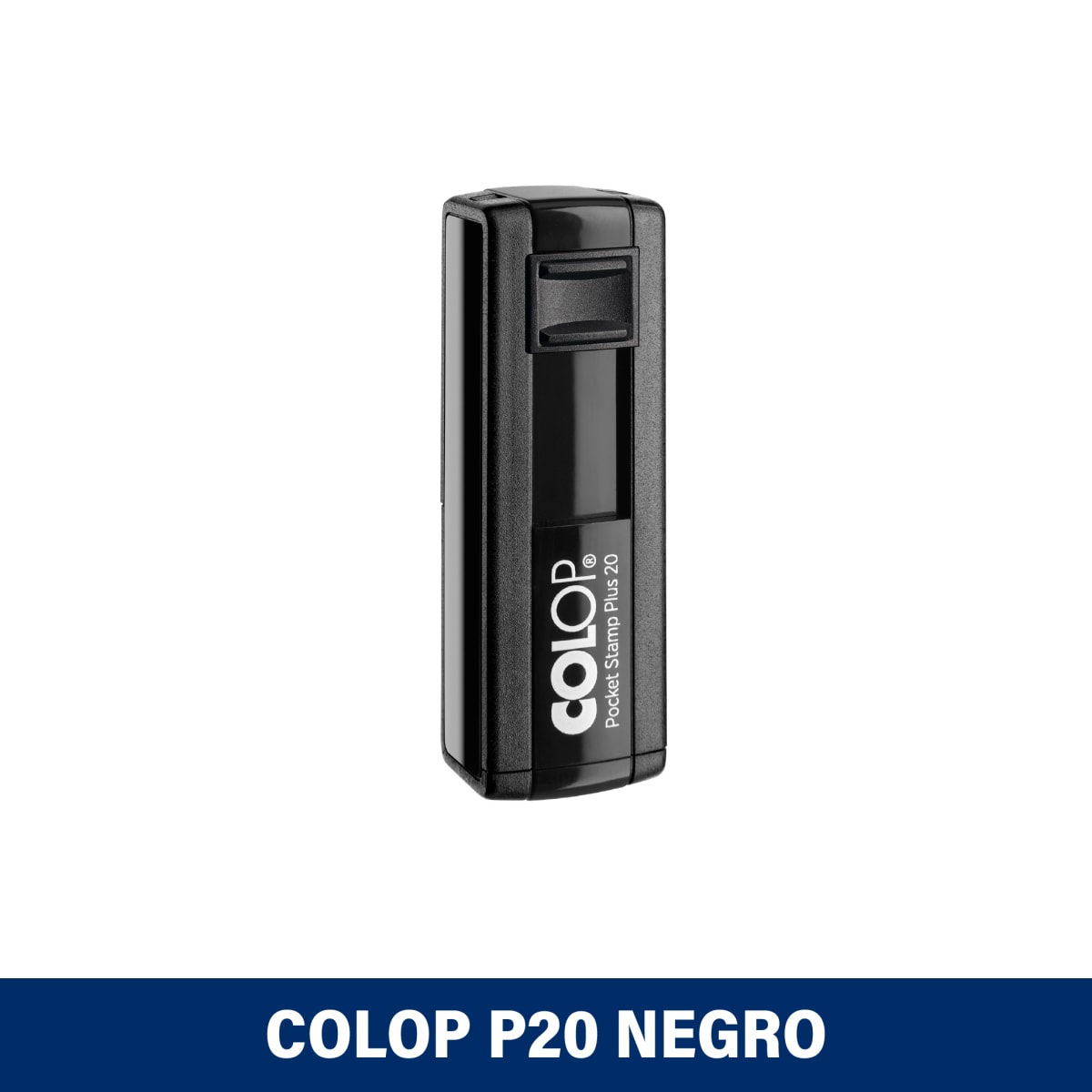 TIMBRE BOLSILLO 14X38MM POCKETSTAMP P20 NEGRO COLOP1