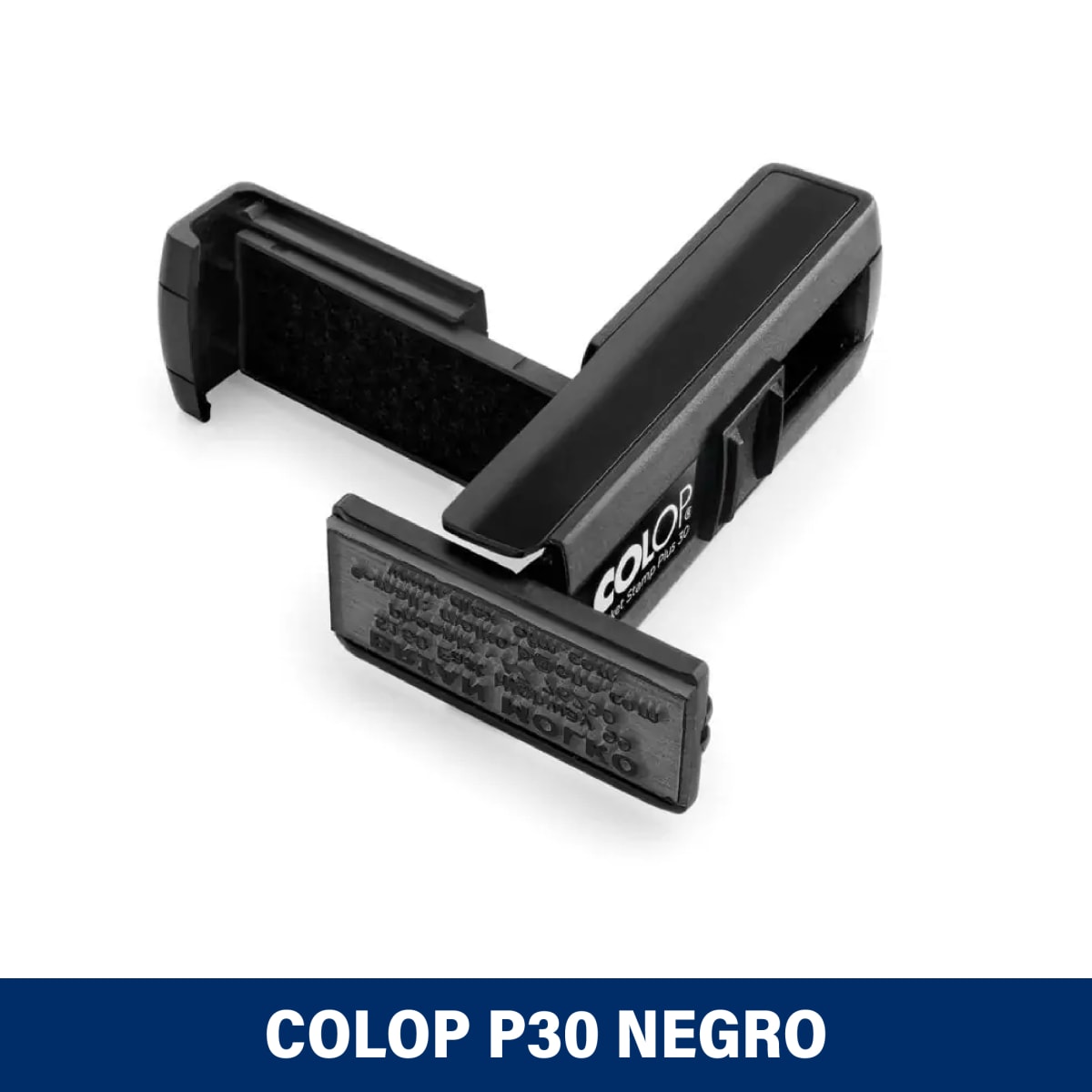 TIMBRE DE BOLSILLO 18X48MM P30 COLOP NEGRO2