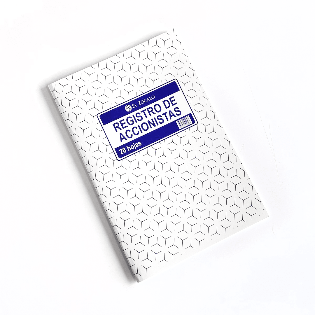 LIBRO REGISTRO DE ACCIONISTAS 26HJS IMPRENTA EL ZOCALO3