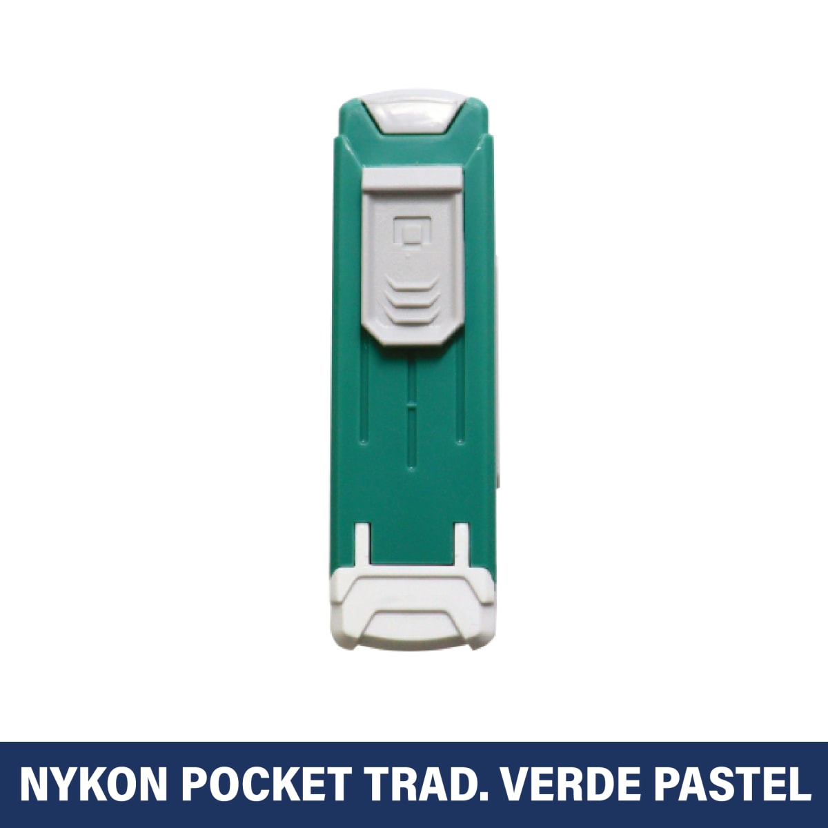 TIMBRE DE BOLSILLO 14X38MM POCKET V-P 302 TRADICIONAL NYKON VERDE PASTEL1