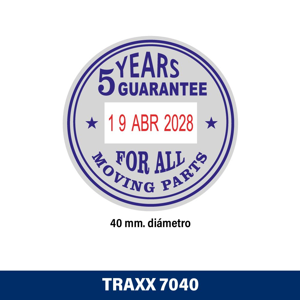 TIMBRE SELLO AUTOM FECHA/LEYENDA 40MM 7040 TRAXX2