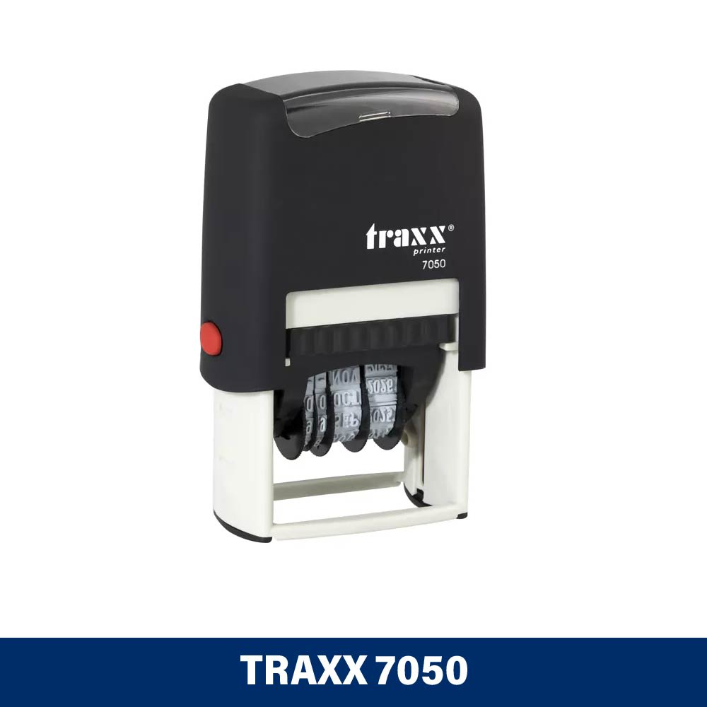 TIMBRE SELLO AUTOM FECHA/LEYENDA 42X26MM 7050 TRAXX1