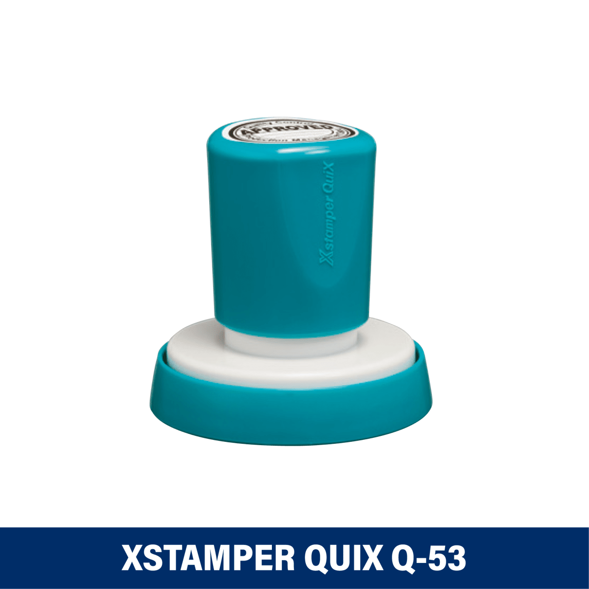 TIMBRE ESCRITORIO REDONDO 38MM Q53 XSTAMPER TINTA NEGRA1