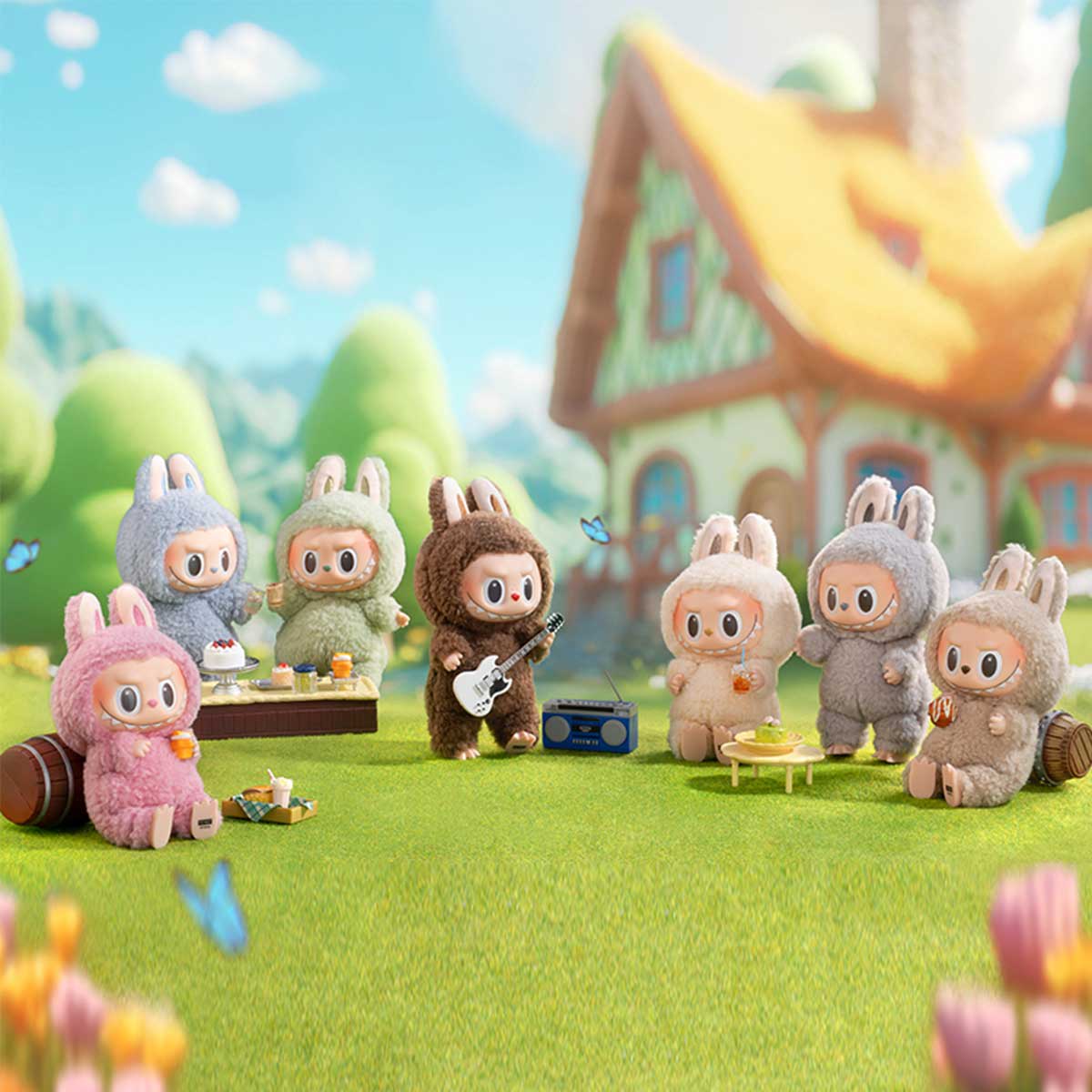 Exciting Macaron Vinyl Face 2個セット LABUBU THE MONSTERS EXCITING MACARON VINYL FACE CAJA SELLADA