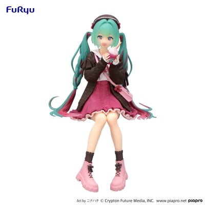 FURYU FIGURA HATSUNE MIKU NOODLE STOPPER AUTUMN DATE PINK VERS