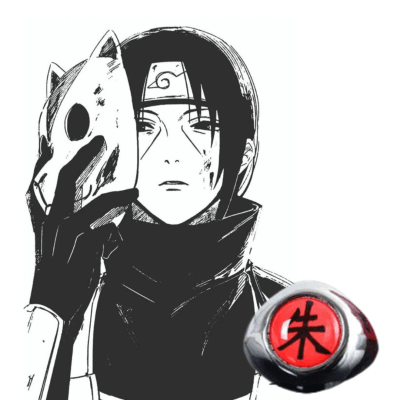 NARUTO ANILLO AKATSUKI UCHIHA ITACHI