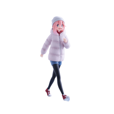 FURYU FIGURA KAGAMIHARA NADESHIKO TRIO TRY IT YORU CAMP