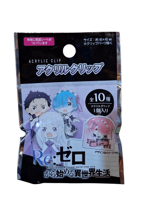 CLIP ACRILICO GACHA RE:ZERO FRIEND1