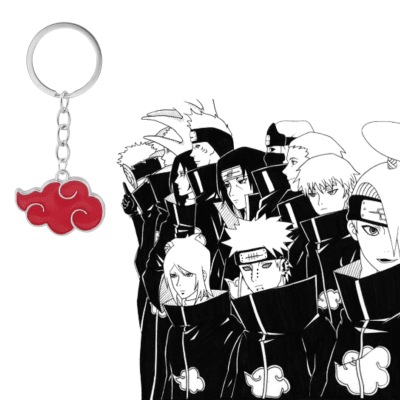 NARUTO LLAVERO AKATSUKI SIMBOLO NUBE