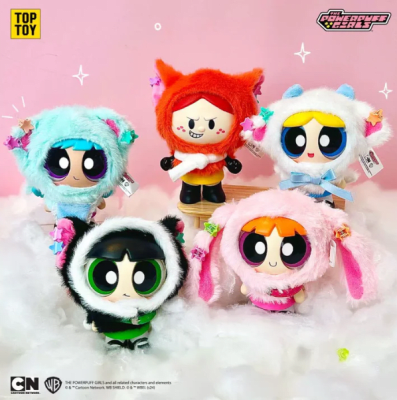 ANIMAL CAPE SERIES THE POWERPUFF GIRLS PLUSH CAJA SELLADA ORIGINAL