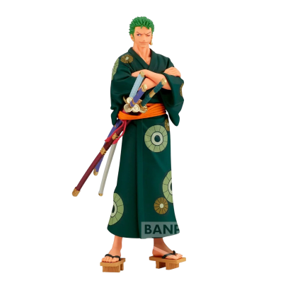 BANPRESTO FIGURA RONOROA ZORO DXF THE GRANDLINE SERIES WANO YUKATA VER ONE PIECE1