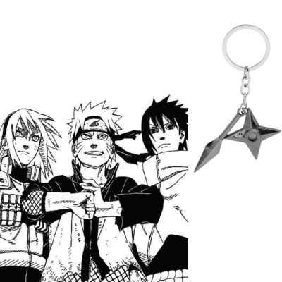 NARUTO LLAVERO KUNAI/SHURIKEN KONOHA1
