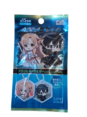 LLAVERO ACRILICO GACHA SWORD ART ONLINE HEXAGONAL FRIEND1