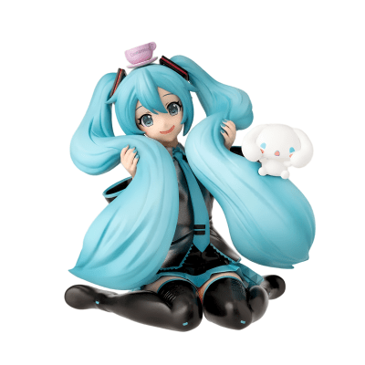 SEGA FIGURA HATSUNE MIKU X CINNAMOROLL CHOKONOSE PM PERCHING FLUFFY VER1