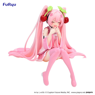 FURYU FIGURA HATSUNE MIKU NOODLE STOPPER SAKURA MIKU 2023 CHERRY BLOSSOM SMILE VERSION