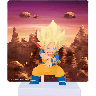BANPRESTO FIGURA SON GOKU SSJ CON PANEL DRAGON BALL DAIMA