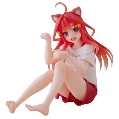 TAITO FIGURA NAKANO ITSUKI DESKTOP CUTE CAT ROOM WEAR VER THE QUINTESSENTIAL QUINTUPLETS
