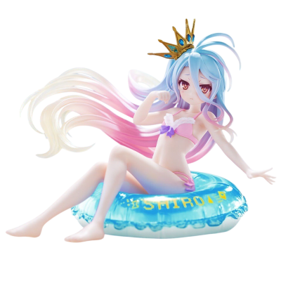 TAITO FIGURA SHIRO RENEWAL AQUA FLOAT GIRLS NO GAME NO LIFE