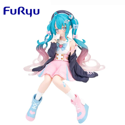 FURYU FIGURA HATSUNE MIKU NOODLE STOPPER LOVE SAILOR UNIFORM GREY VERSION