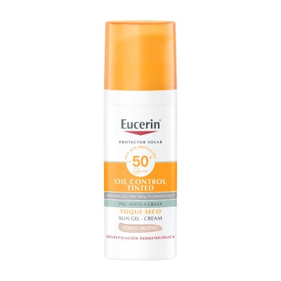 Eucerin Sun Oil Control Tinted Tono Medio F50 50ml