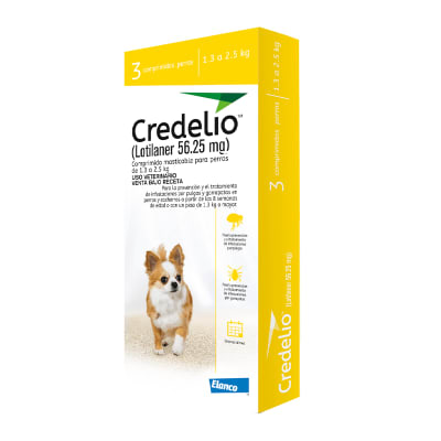 Credelio 56.25mg x 3 (1.3 a 2.5 kg) Antiparasitarios1