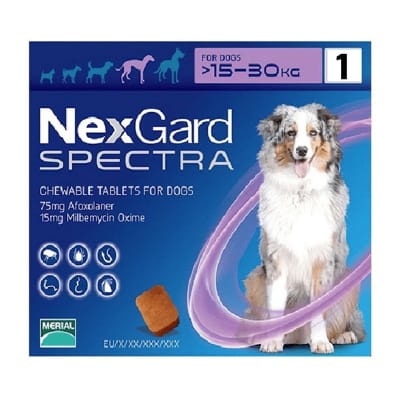 Nexgard Spectra (15.1 a 30 kg) 1 Comprimido1