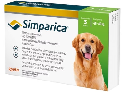 Simparica 80mg (De 20 a 40 kg) 3 Comprimidos