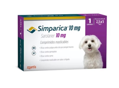 Simparica 10mg (De 2.5 a 5 kg) 1 Comprimido1