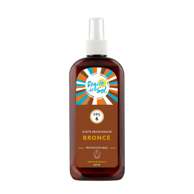 Aceite Bronceador FPS 6, 220 mL1