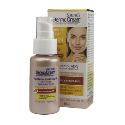 Solar DermoCream Pantalla Facial con Color SPF 50 + Loción Fluida1