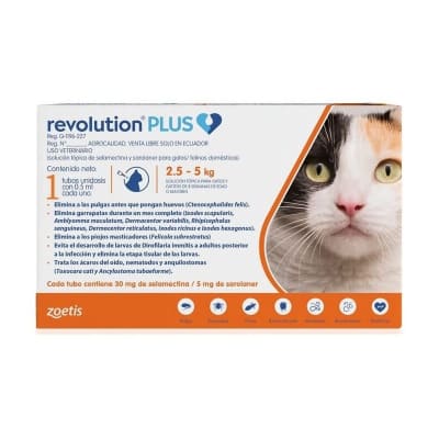 Revolution Plus Pipeta 0.5mL Gato (2.5 a 5 kg)