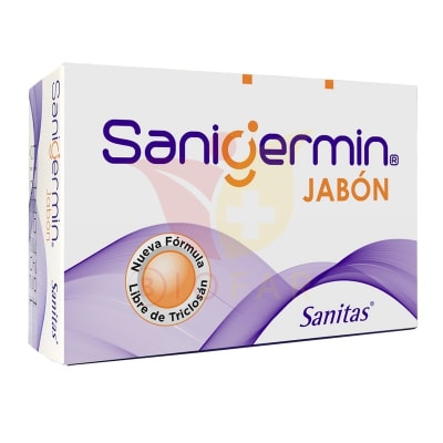 Sanigermin Jabón Barra con Cloroxilenol 90 g1