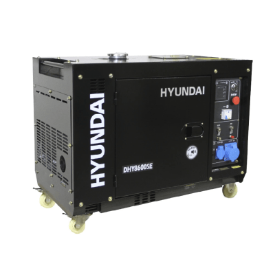 Generador Hyundai Diesel 6,3 kW DHY8600SE – Partida Eléctrica, Monofásico, Cerrado